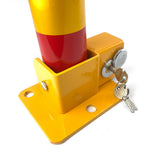 Arch Parking Barrier Fold Down Vehicle Security Locker Keyed Different V891-CAR-PBTN-X1