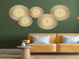Metal Plate Wall Decor Minimalist Gold Wall Decoration Hangable Gold Wall Home Decor Metal Wall V1369-AZ3-W-11946