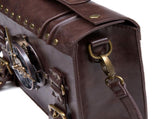Retro Steampunk Satchel Bag with Decorative Clock & Gears - Gothic Crossbody Purse V888-ELOSUNG38080
