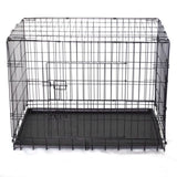 YES4PETS 30' Collapsible Metal Dog Rabbit Crate Cage Cat Carrier With Divider V278-CR30WDIVIDER