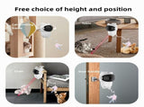 Motion Activated Interactive Cat Toy with Laser & Feather Wand,Blue V1369-AZ3-W-22368