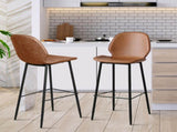 Levede 2x Bar Stool Barstools Counter Brown CH1104-2-BR
