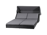 Gardeon Outdoor Day Bed Sun Lounge Setting Wicker Lounger Patio Furniture ODF-SUNBED-BS23-BK-AB