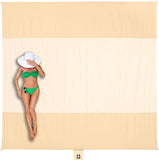 Sand Free Beach, Sandproof Waterproof Beach Mat, Quick Drying Oversized Compact Beach V1237-ZY00B0962X8X1B