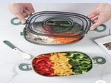 Lunch Box - Bento Box with Cutlery - 3-Layer 2000ml Lunch Box - Insulated Lunch Box for Adults and V1188-MS-313-0746