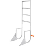 Dock Ladder, Flip-Up 4 Steps, 159 kg Load Capacity, Aluminum Alloy Pontoon Boat Ladder with 50.8 mm V952-MTZTSFSJFHXJDNMHPV0