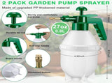 2 Pcs 27 oz Handheld Pump Spray Bottle Garden Mister Spray Bottles Lawn Pressure Hand Pump Sprayer V1259-DP01-F-133