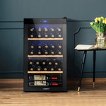 Devanti Wine Fridge Cooler 34 Bottles WC-34B-BK