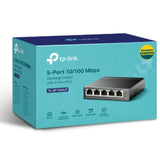 TP-Link TL-SF1005LP 5-Port 10/100Mbps Desktop Switch with 4-Port PoE 41W IEEE 802.3af compliant V1202-V2-NWTL-SF1005LP