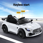 Kids Electric Ride On Car Mercedes-Benz AMG GTR Licensed Toy Cars Remote White RCAR-AMGGTR-S-WH