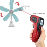 Photo Tachometer Tachograph Handheld Digital LCD Photo Tachometer Non-Contact Tach Range V1366-AZ2-W-19131