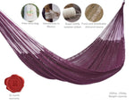 Outdoor undercover cotton Mayan Legacy hammock King size Maroon V97-TKMAROON