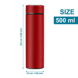 Clearance Back to School Supplies! JWDX Led Smart Touch Screen Temperature Measurement Thermos Cup V1189-LWWAL-20260325-03152