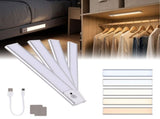 Artiss 4-Pack 25cm Motion Sensor Under Cabinet Lights, LED Closet Light with 5 Colors Dimmable MSL-25CM-5C-X4