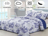 Oceanic Seahorse Haven reversible 3 Piece Bed spread Set V745-AC080346Q13U