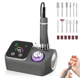 45000RPM Professional Corded Nail Drill E-File Kit for Salon Home LED Display Low Noise Ideal for V1107-110-70226-BLK