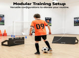 Everfit Soccer Rebounder Board 100x40cm Football Rebound Wall with 2 Angles SRB-40-BK