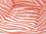 Inflatable Chair PVC Wave Strip Pattern Ergonomic Desig Minimalism Inflatable Beanbag Chair Pink V1294-YM0901-3116240034712