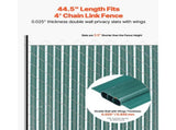 Bottom Locking Privacy Slats, Double-Wall Vertical Bottom-Locking Slats with Wings for Chain-Link V952-SBDYYSBTSBDYG4UFTV0