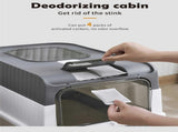 Large Enclosed Cat Litter Box with Drawer and Scoop - Odor Control, Removable Tray, Easy Clean V888-ELOSUNG10170