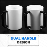 Hand Washing Cup Acrylic Wash with Two Handles for Jewish Prayer Black V1192-AZ-W-23035