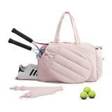 42L Pink Tennis & Pickleball Expandable Tote Bag wIth Shoe-Zone & Bottle Side Pocket - Waterproof V888-ELOSUNG45034