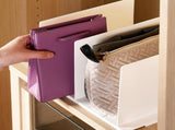 Shelf Divider for Closet, White Purse Organizer Adjustable Storage Handbag Organizers Closets V1259-DP01-A-731