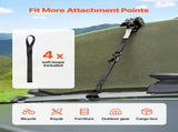 Retractable Ratchet Straps, 25.4 mm x 3 m, Tie Down Straps with S Hooks, 544 kg Break Strength, 4 V952-SXGJLD1INCH1LTOCP001V0