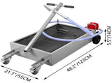 Low Profile Oil Drain Pan Truck Drain Pan 57 L with Pump Hose Casters V952-QCPYP15JLSYYLBYC1V0