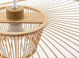 Elysian Breeze Natural Hand-Woven Bamboo Wide Brim Pendant Lamp V563-75231