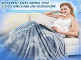 Cooling Blanket King Size for Hot Sleepers Light Blue V1258-DP02-C-672