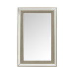 Wall Mirror MDF Silver Mirror Matching Fabric Rectangular Shape MRR-03 V43-MRR-03