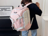 White Large Capacity Travel Backpack Multi-Function Carry-On Bag for Clothes, Luggage Storage, and V888-ELOSUNG13088