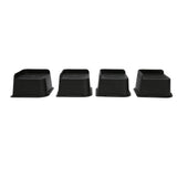 4PCS Bed Risers ABS L Shape Anti Slip Chair Leg Extra Lifts Furniture Riser Stand Blocks for Desk V1294-YM0901-3114230084912