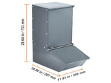 Hog Feeder 2.2 Bushel Metal Double Door Pig Feeder Feeding up to 5 Hogs V952-SCWSQDMZWSQ1WLRJ5V0