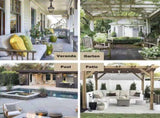 1 Pair Water Resistant Eyelet Curtains for Outdoor, White, 132 cm x 241 cm V1188-MS-325-0457