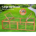 i.Pet Chicken Coop Rabbit Hutch 180cm Extra Large Wooden Chicken House Run XL Hen Cage PET-GT-RR-4