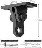 Heavy Duty Swing Hangers 2 Pack - 3000 lbs Capacity Silent Bearing Hooks for Wooden Sets & Concrete V1259-DP01-A-5652