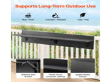 Balcony Hanging Table, 12 x 48 in Folding Balcony Railing Table, Outdoor Balcony Bar Table for V952-FXGZMZ12INCH0ANITV0