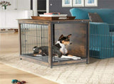 Wooden Pet Crate & Dog Cage End Table V767-P-XL111S-G2