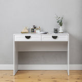 ODESSA DESK - WHITE - HAMPTONS - HALF MOON BLACK V164-ECS14H04B