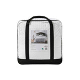 Accessorize Dotty Clip White 3 Piece Jacquard Comforter Set King V442-HIN-COMFORTER-DOTTYCLIP-WHITE-KI
