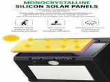 Solar LED 3-Sided Wall Lamp, 118 LED, Motion Sensor Waterproof Outdoor Lighting, Beautiful Garden V1221-XM-LB2676-GM104