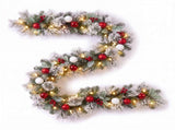 Christabelle 61cm Snowy Elegance Wreath 2.74m Snowy Elegance Garland CMB-SENSE-WG