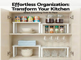 Cefito Kitchen Storage Shelves Rack Cupboard Cabinet Organiser Set of 2 DR-D-2SET-WH