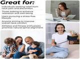 Adjustable Airbag Neck Stretcher Ergonomic Cervical Traction Pillow with 8 Massage Points for Neck V1107-CS-QNJBLSQ