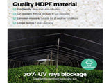 Instahut 70% Shade Cloth 1.83x50m Shade Cloth Sail Heavy Duty Shadecloth Garden Mesh Roll BK SH-CL-183X500-175-BK