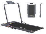 Everfit 2 in 1 Treadmill Electric Walking Pad Under Desk Home Gym Fitness 400mm Grey TMILL-400-2IN1-GR