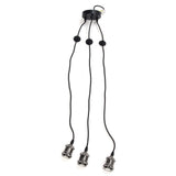 3 Arms Chandelier Lamp Holder Metal Retro Decoration Ceiling Light Socket for Home Dining Hall Bars V1294-YM0714-3119210197111