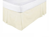 KINGDOM Box Pleated Valance Cream - DOUBLE V442-KIT-VALANCE-225TC-CREAM-DS
